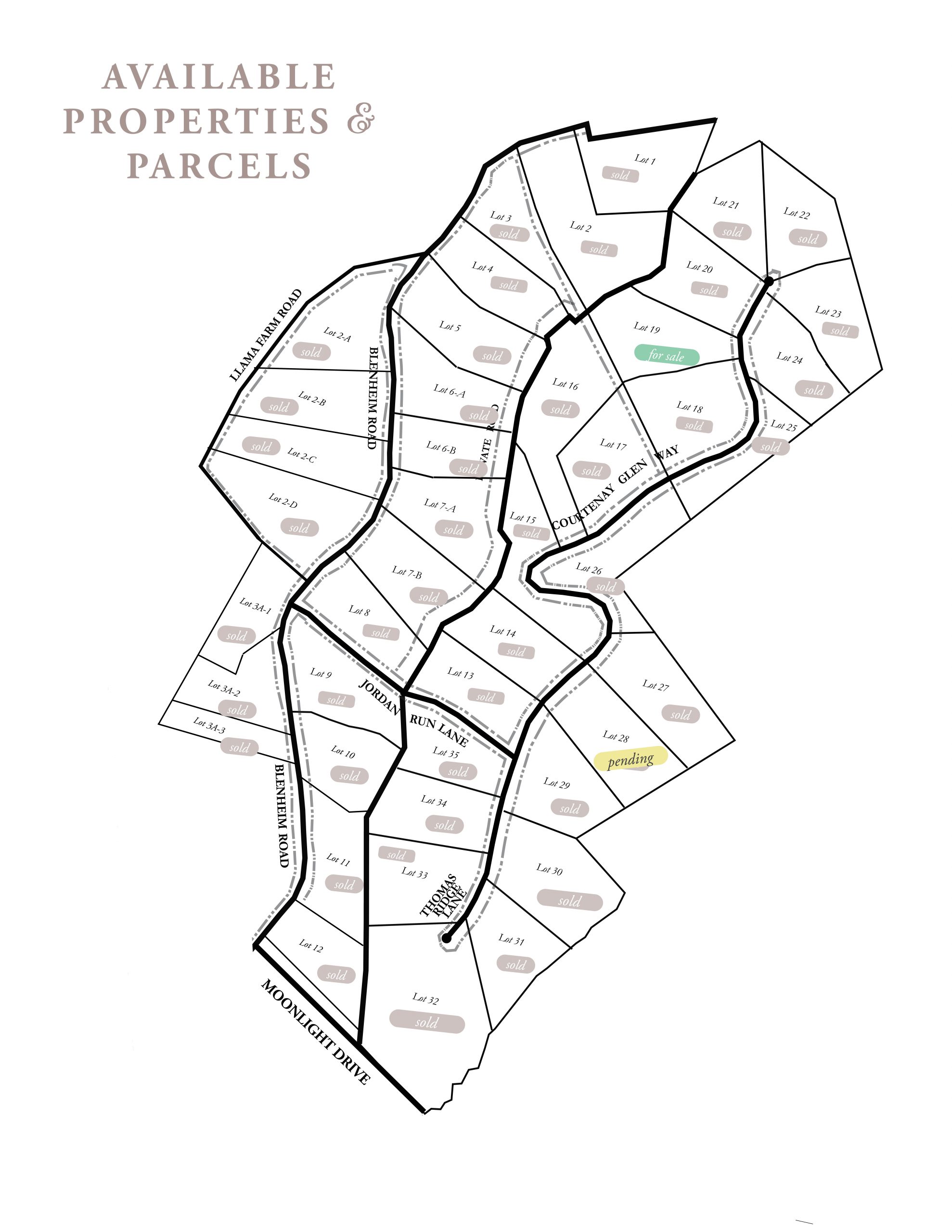 The Farms of Turkey Run map